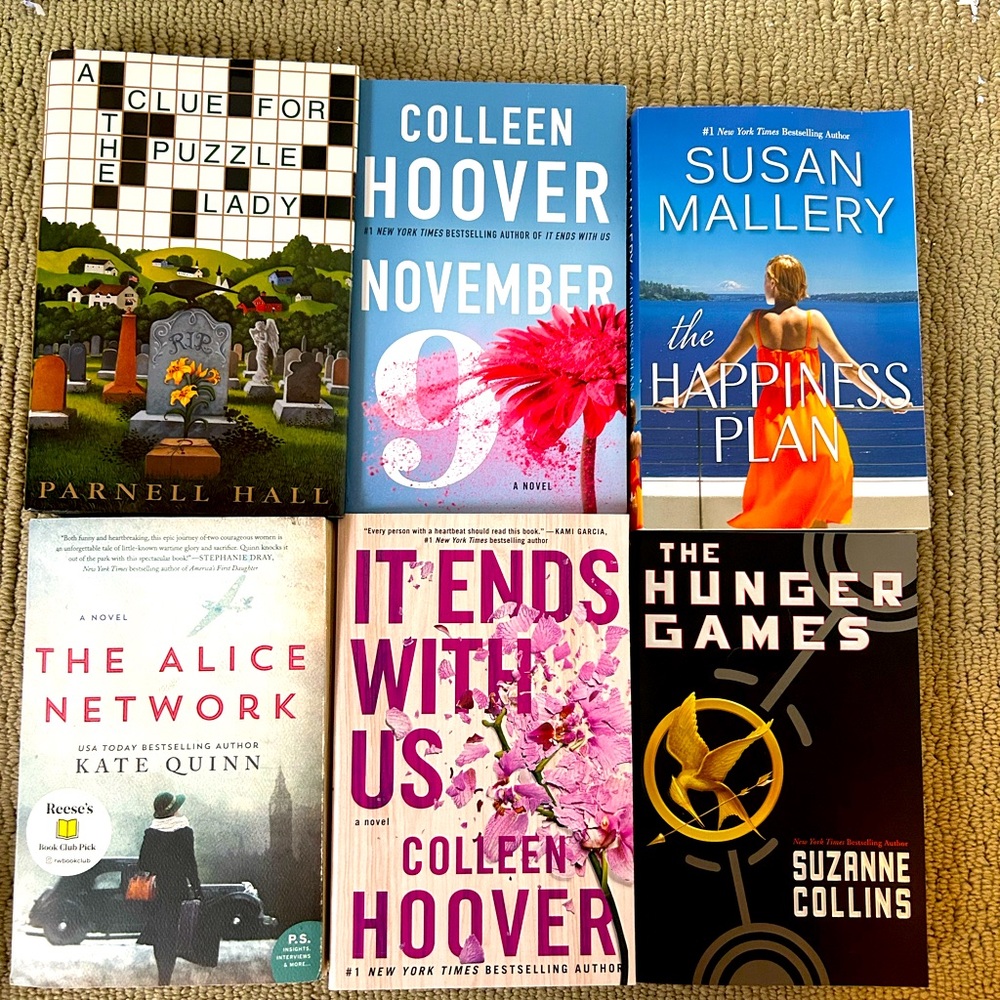 Big Book Bundle of 6 qty amazing reads.  Hardcover & Softcovers